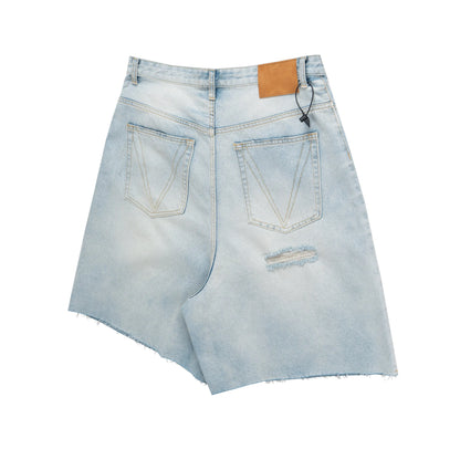 ripped washed short Hominus Denim