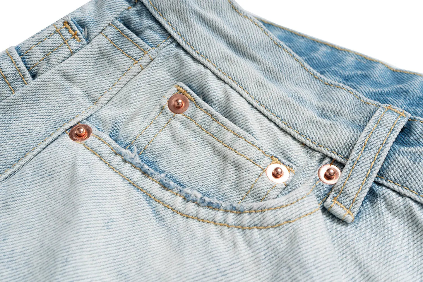 ripped washed short Hominus Denim