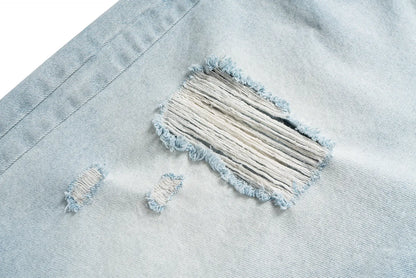 ripped washed short Hominus Denim