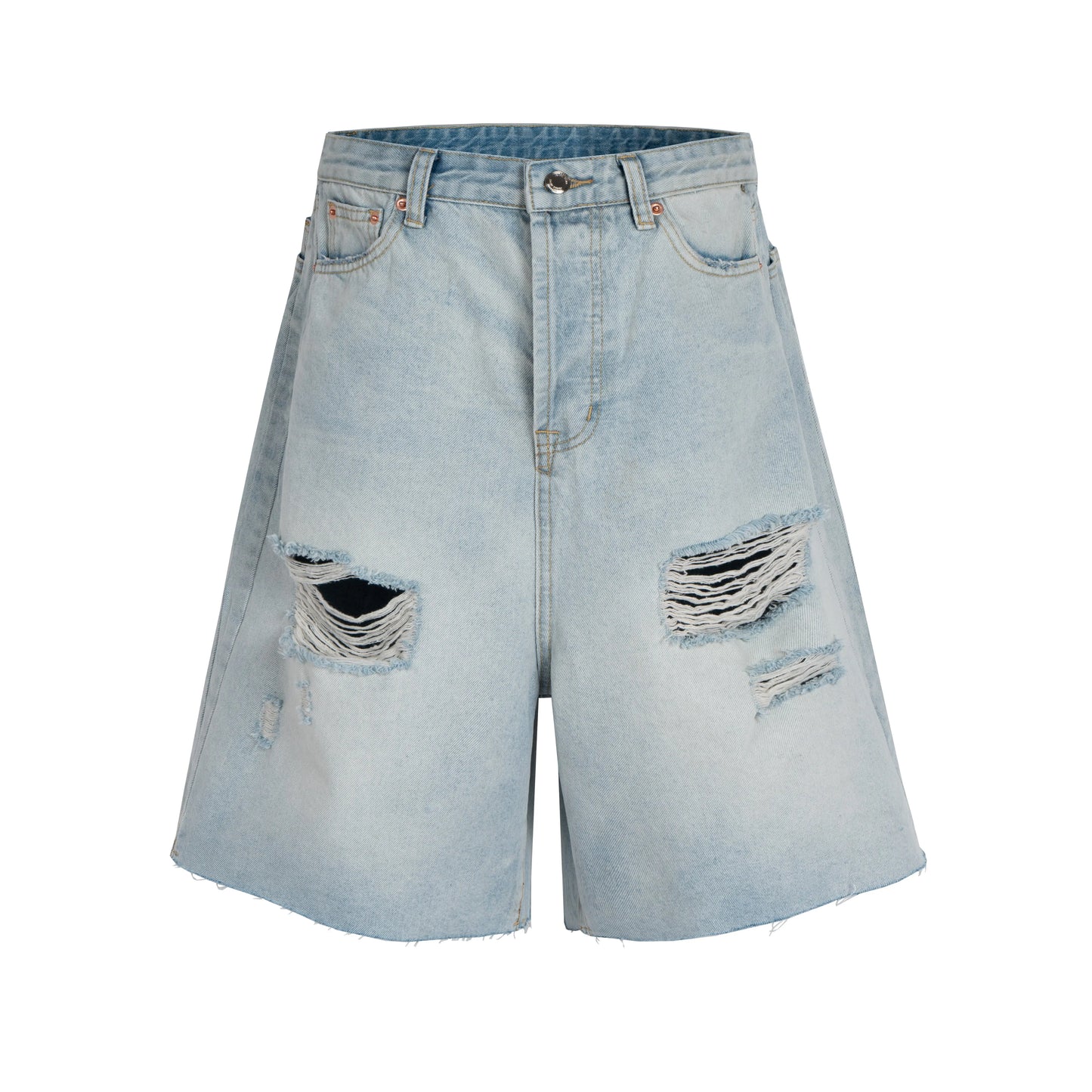 ripped washed short Hominus Denim