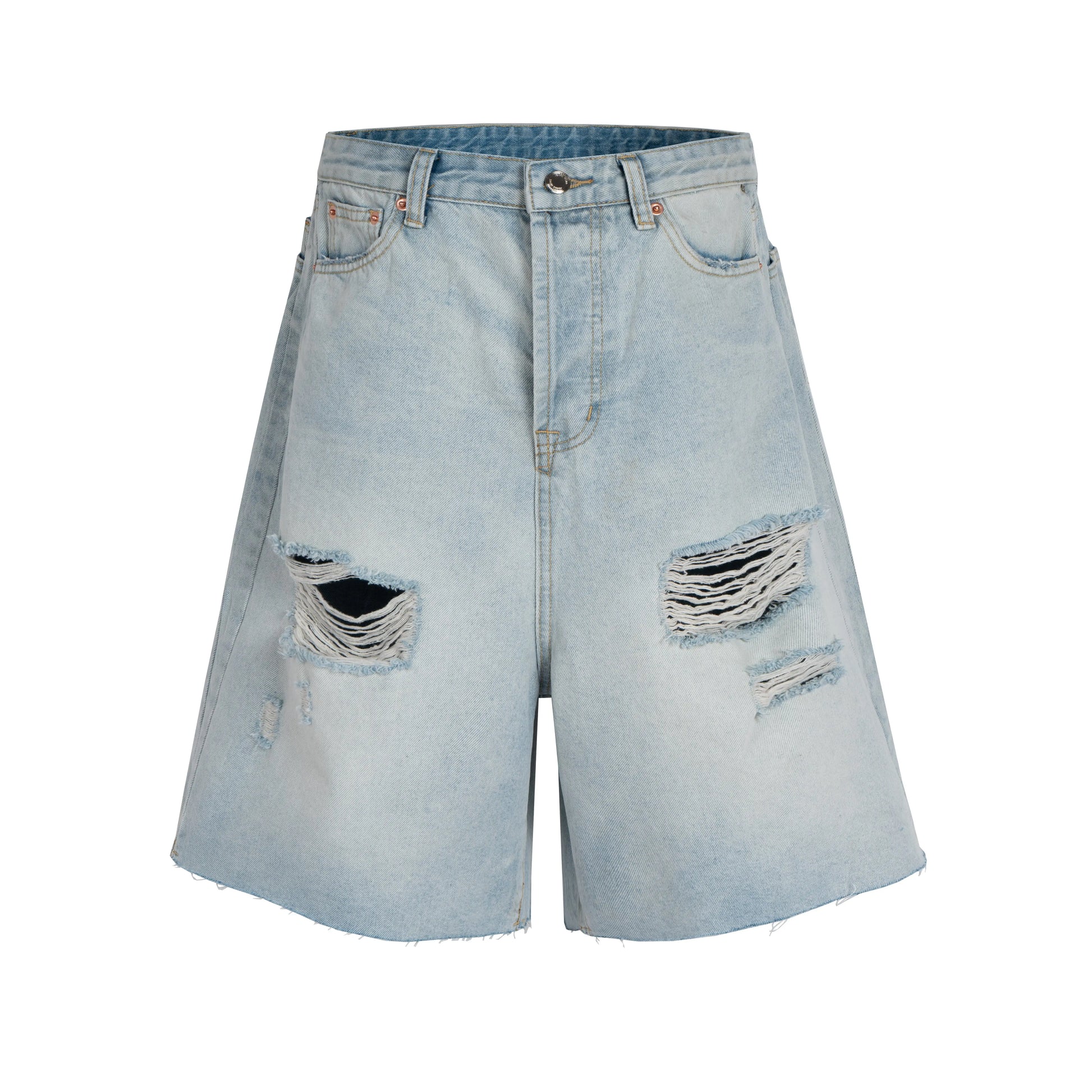 ripped washed short Hominus Denim