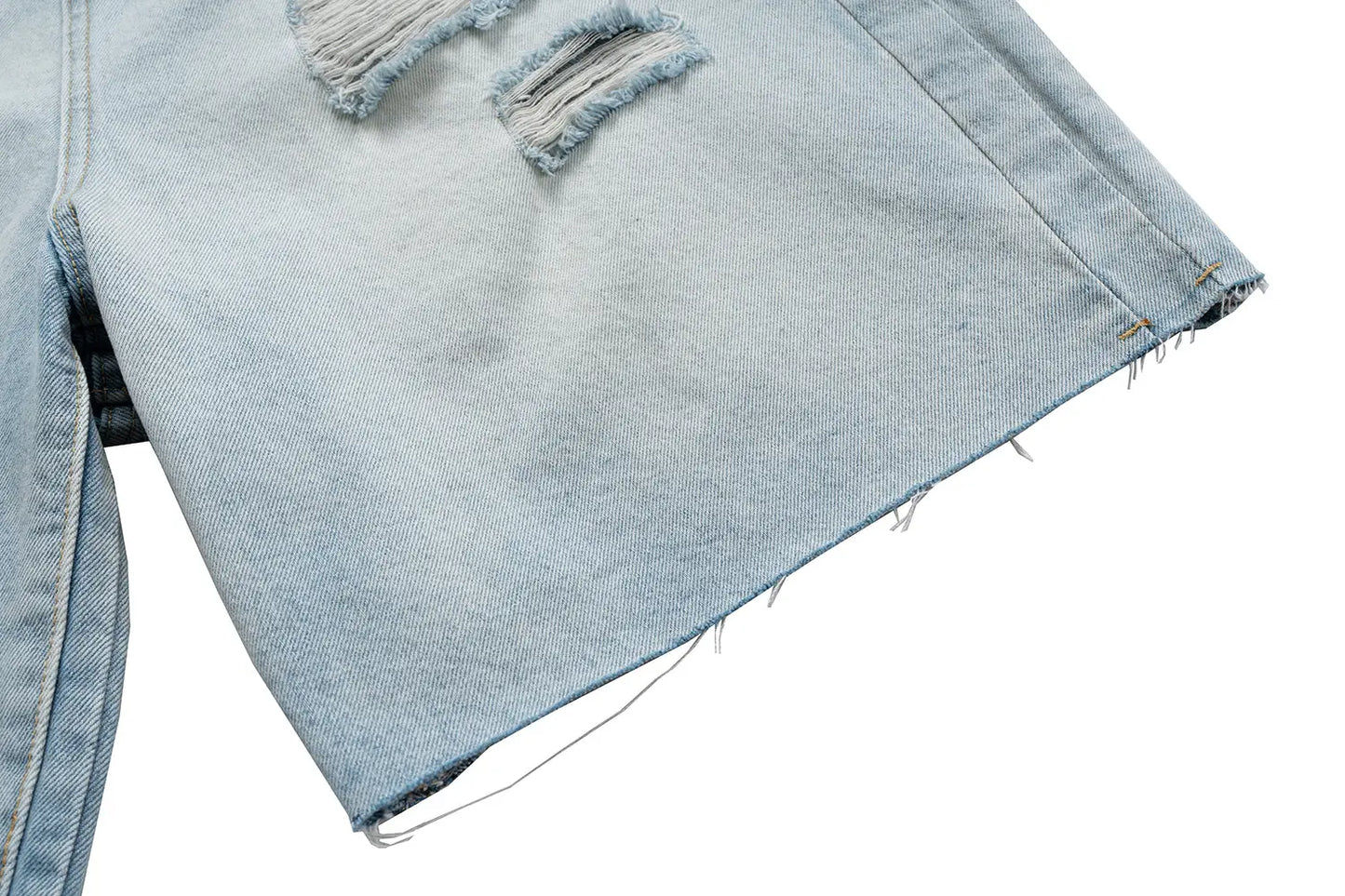 ripped washed short Hominus Denim