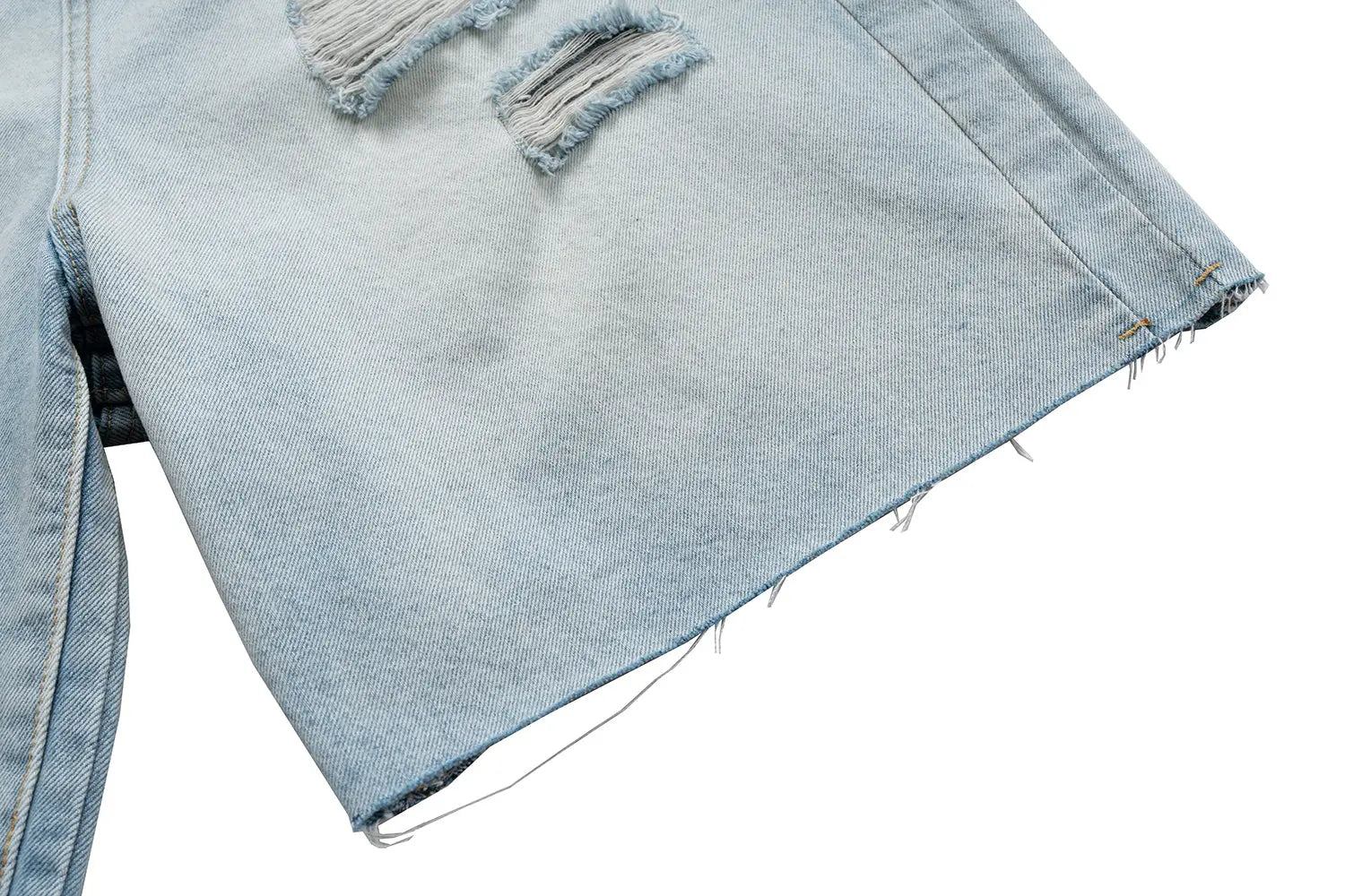 ripped washed short Hominus Denim