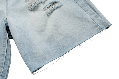 ripped washed short Hominus Denim