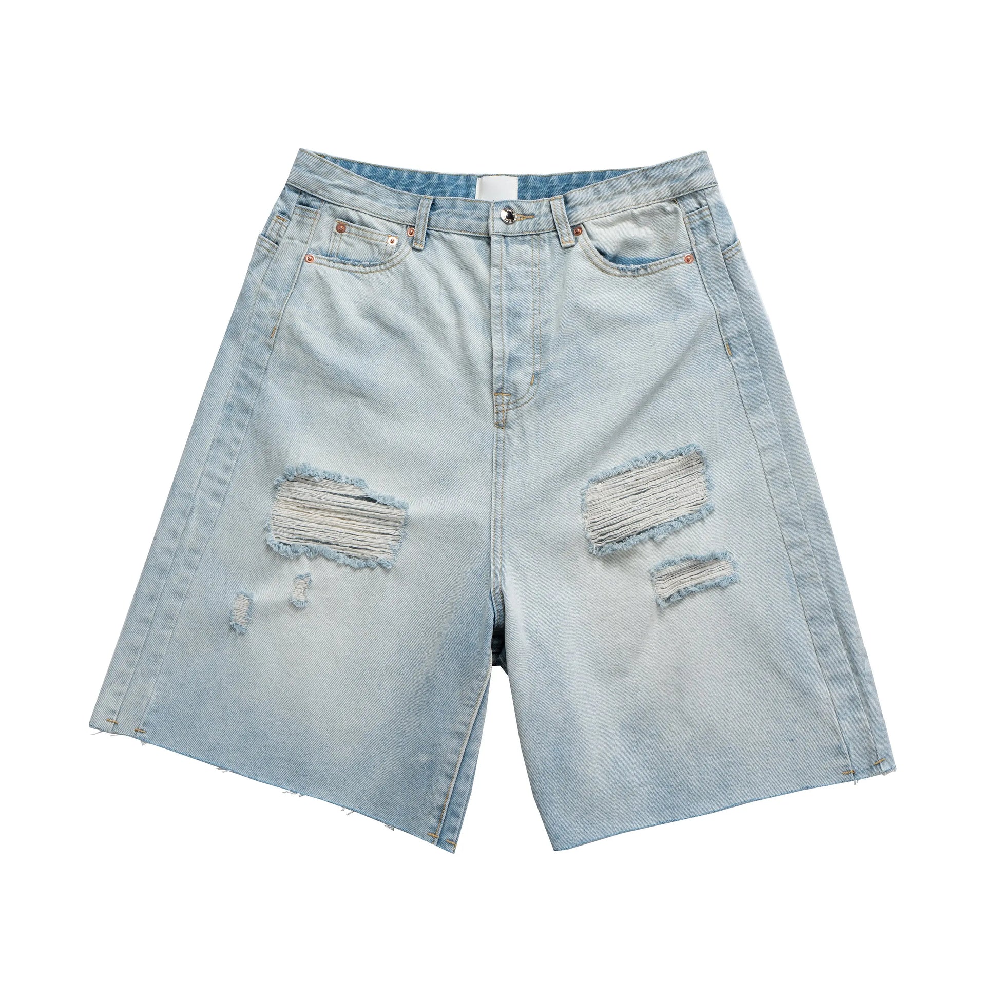 ripped washed short Hominus Denim