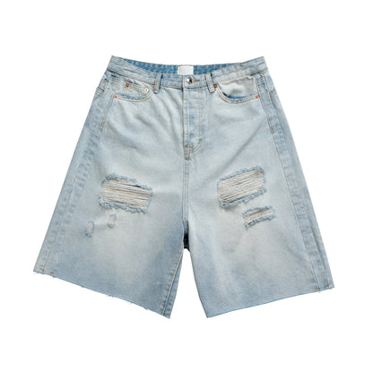 ripped washed short Hominus Denim